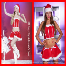 2015 Nouveau costume de noël en gros costume rouge sexy adulte rouge